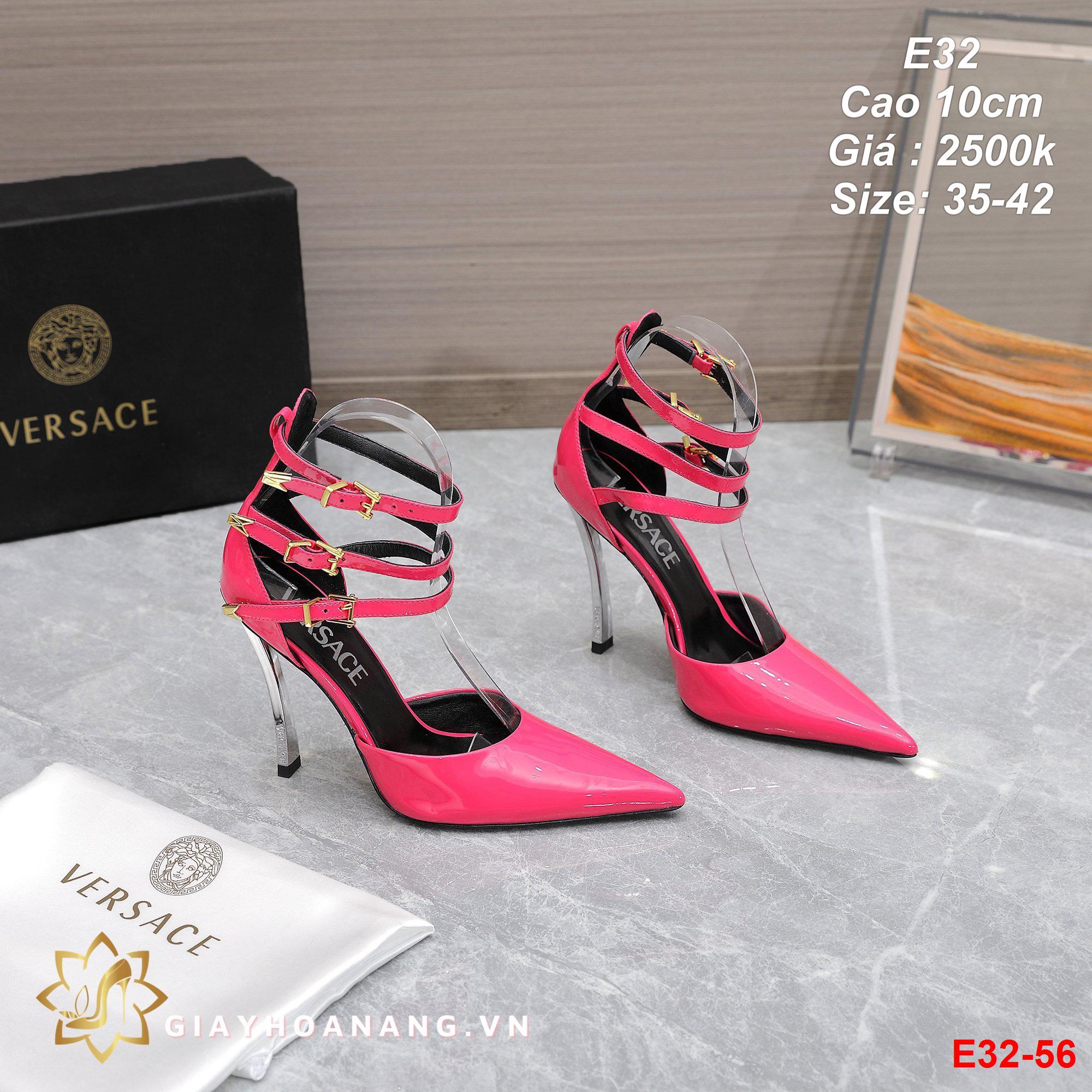 E32-56 Versace sandal cao 10cm siêu cấp