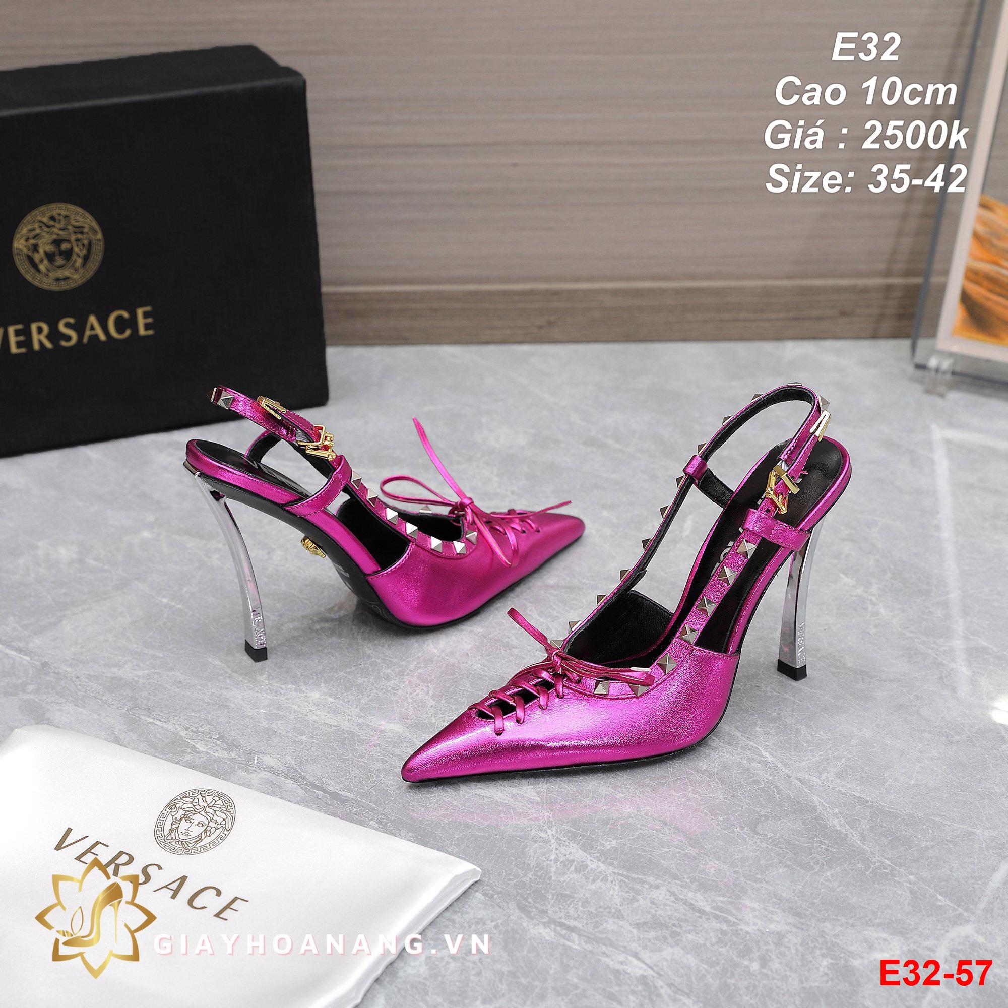 E32-57 Versace sandal cao 10cm siêu cấp