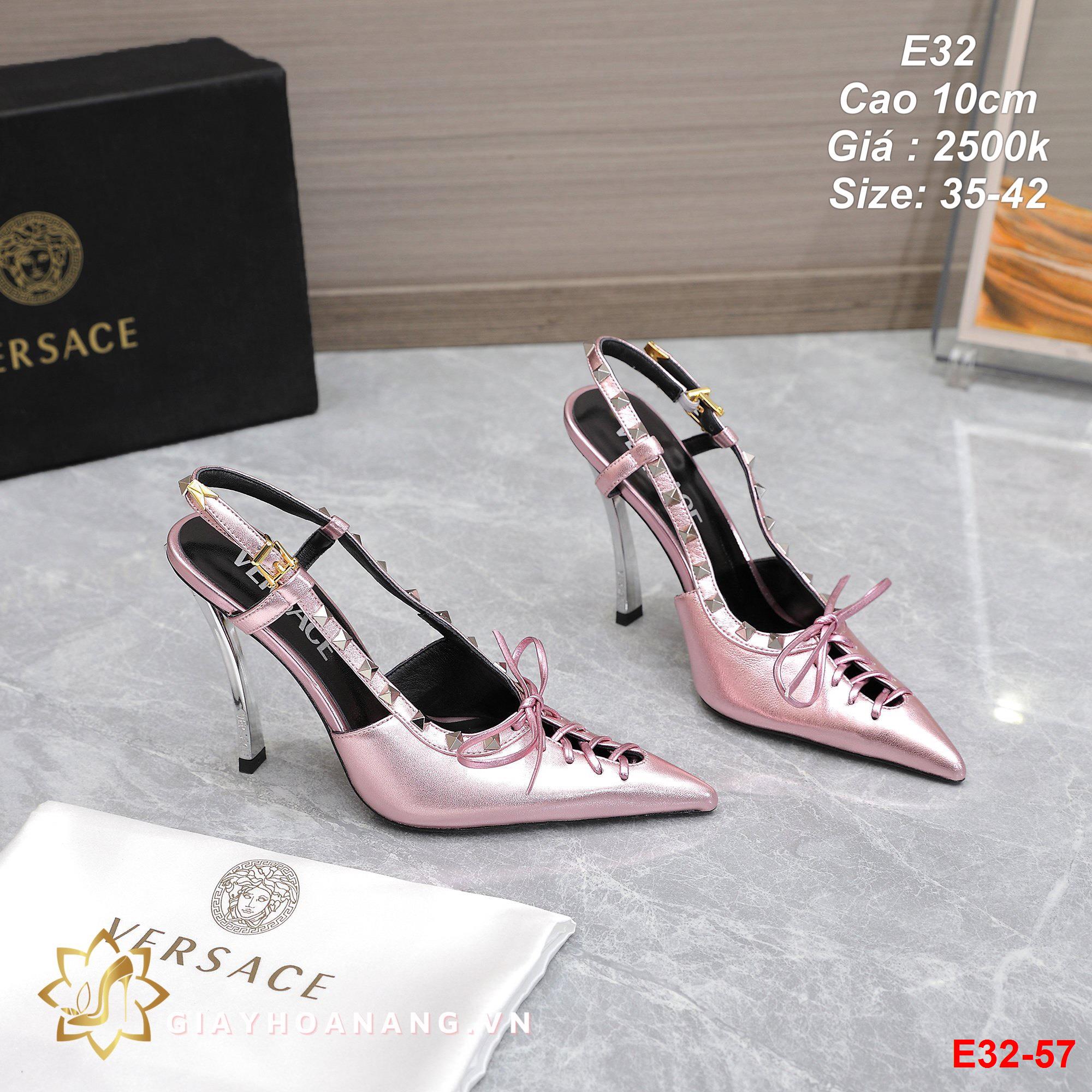 E32-57 Versace sandal cao 10cm siêu cấp