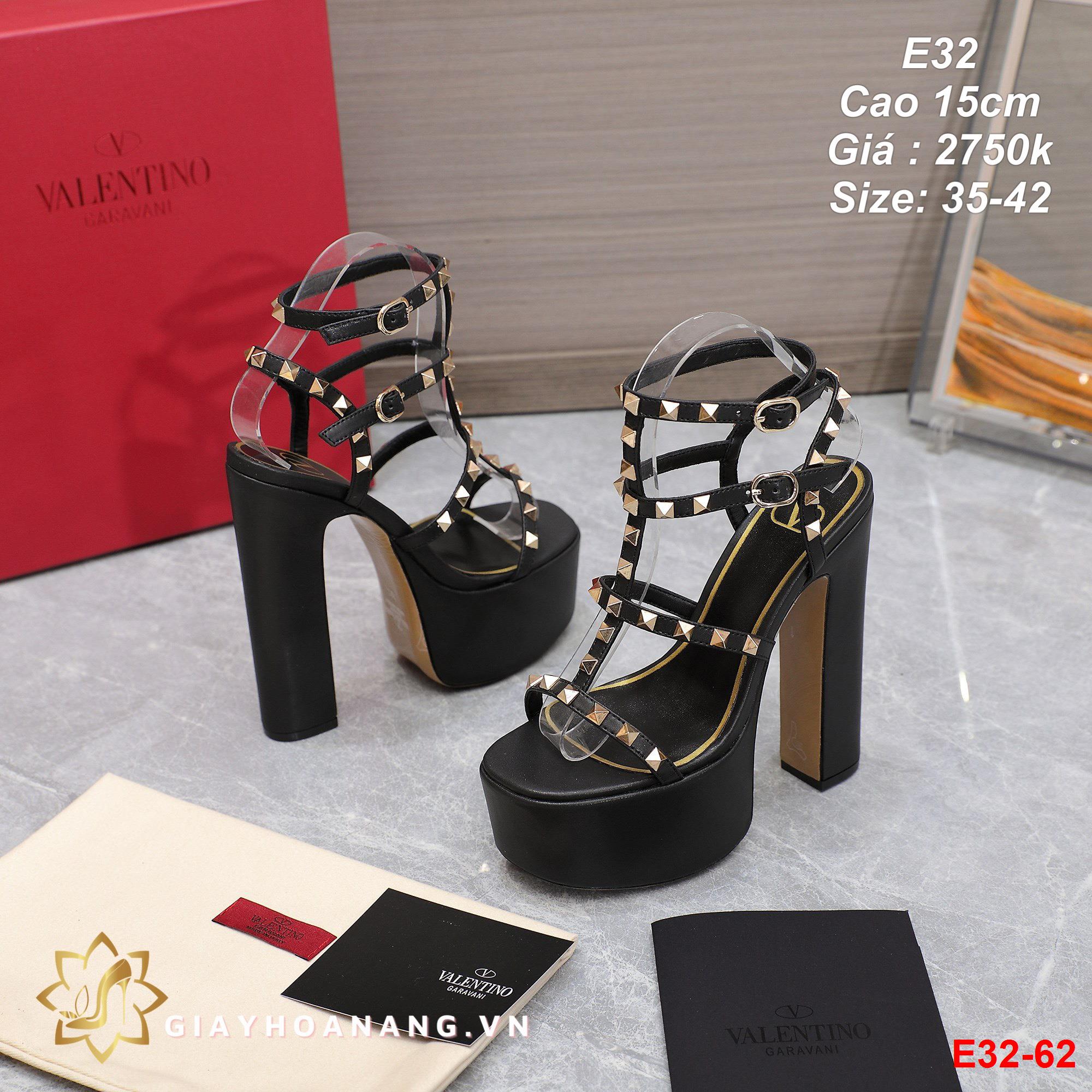 E32-62 Valentino sandal cao 15cm siêu cấp