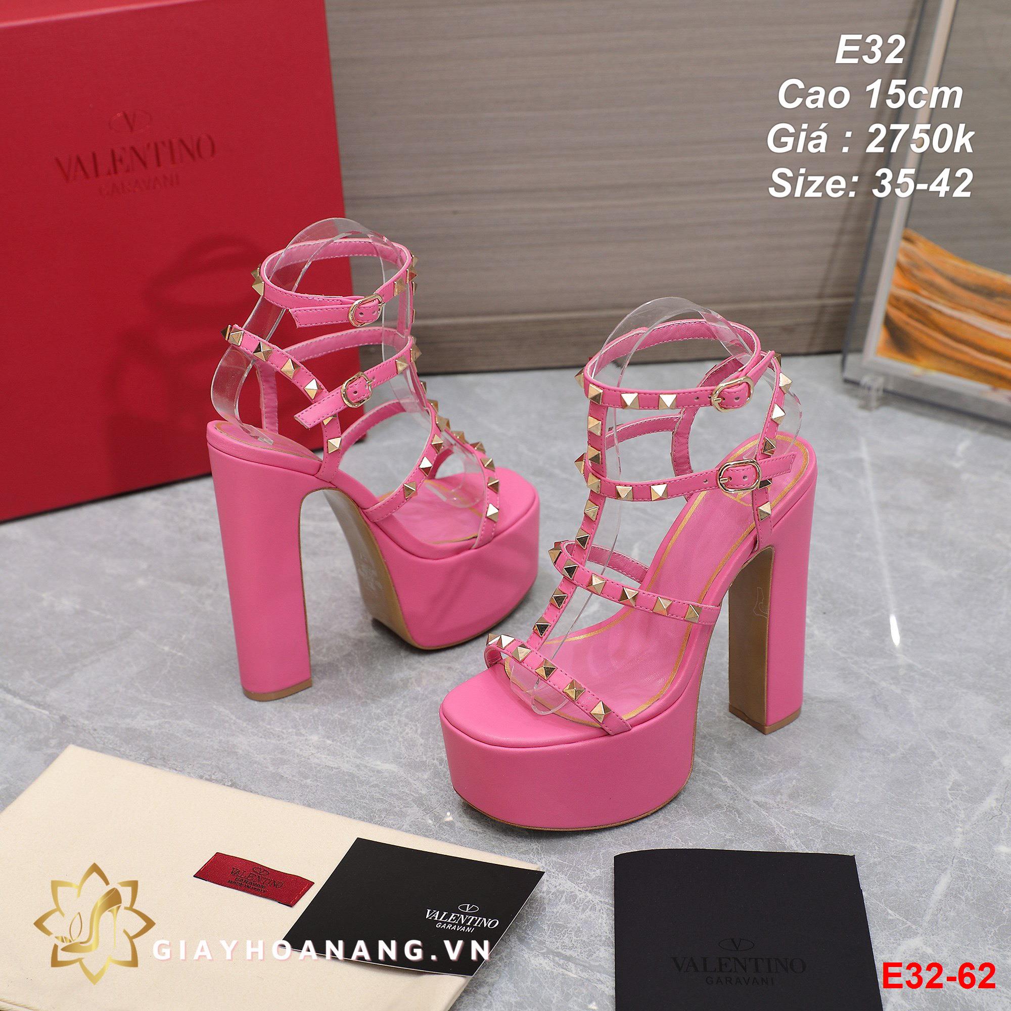 E32-62 Valentino sandal cao 15cm siêu cấp