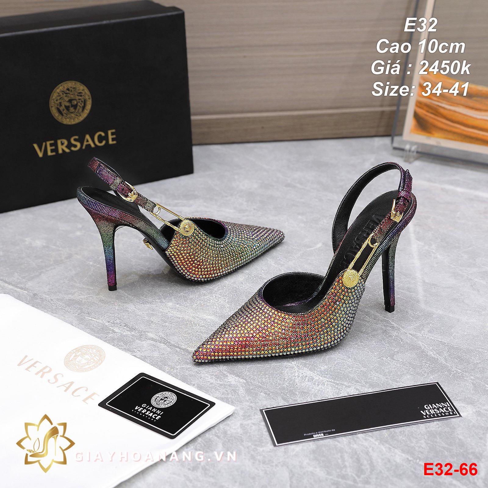 E32-66 Versace sandal cao 10cm siêu cấp