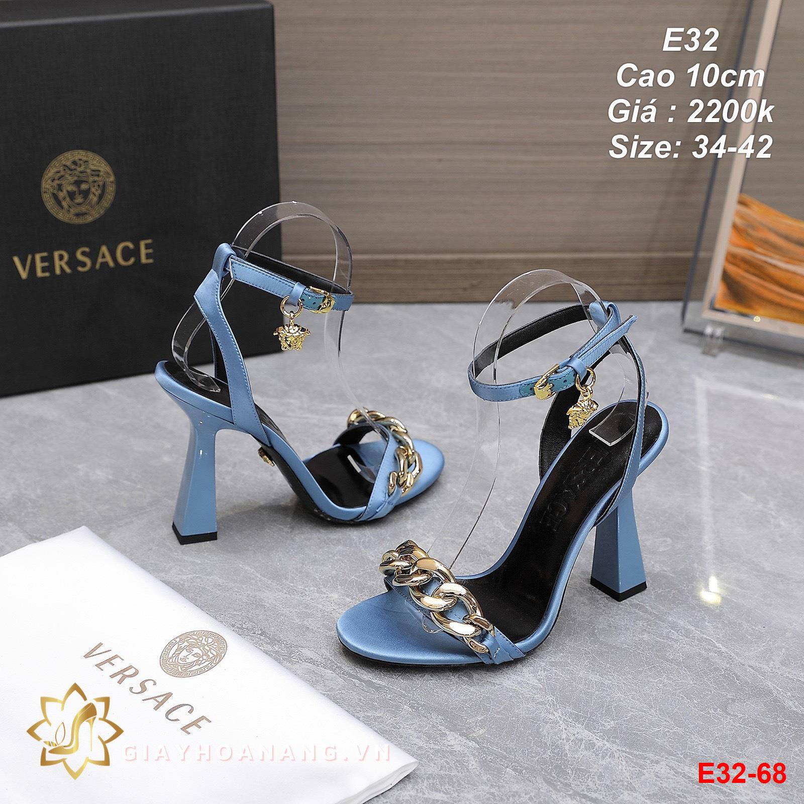 E32-68 Versace sandal cao 10cm siêu cấp