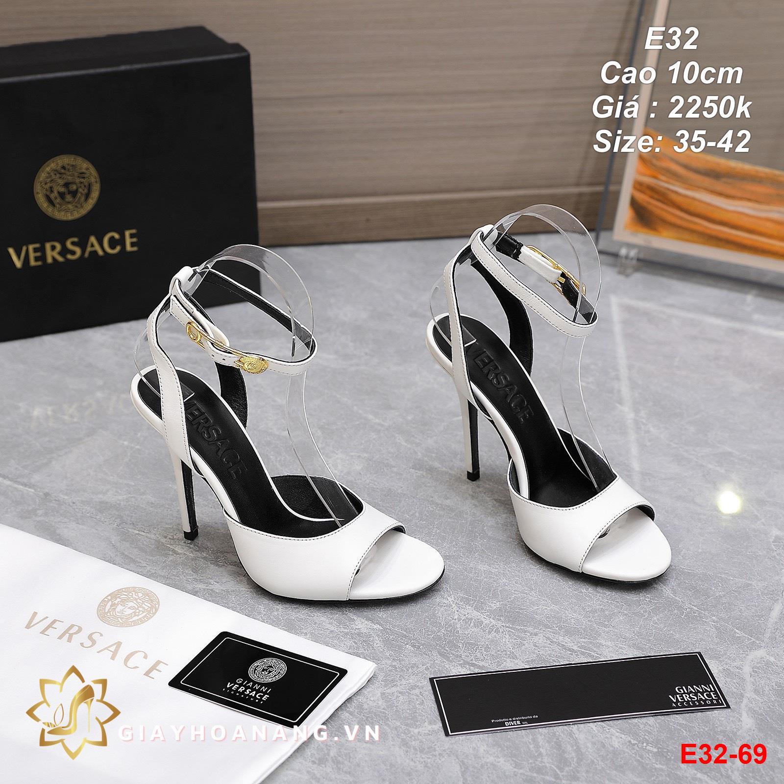 E32-69 Versace sandal cao 10cm siêu cấp