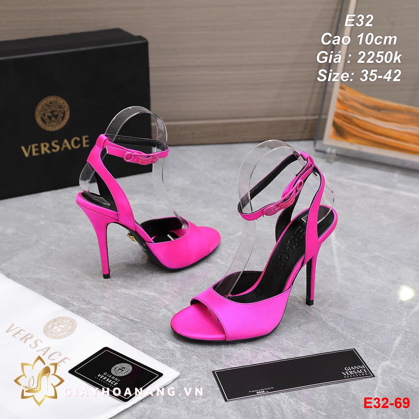 E32-69 Versace sandal cao 10cm siêu cấp