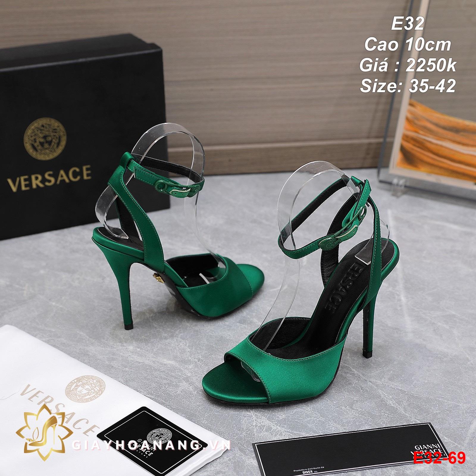 E32-69 Versace sandal cao 10cm siêu cấp