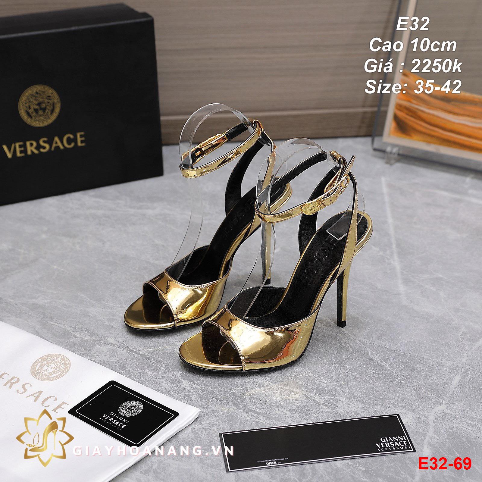 E32-69 Versace sandal cao 10cm siêu cấp