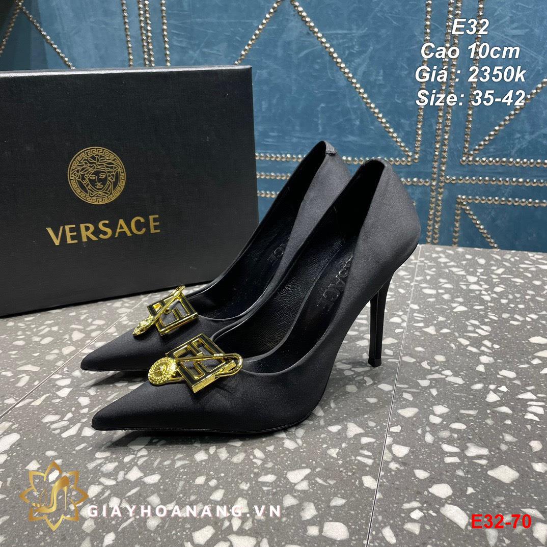 E32-70 Versace giày cao 10cm siêu cấp