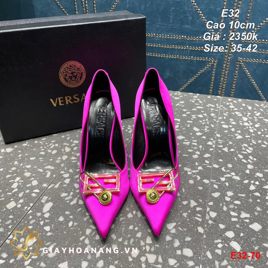 E32-70 Versace giày cao 10cm siêu cấp