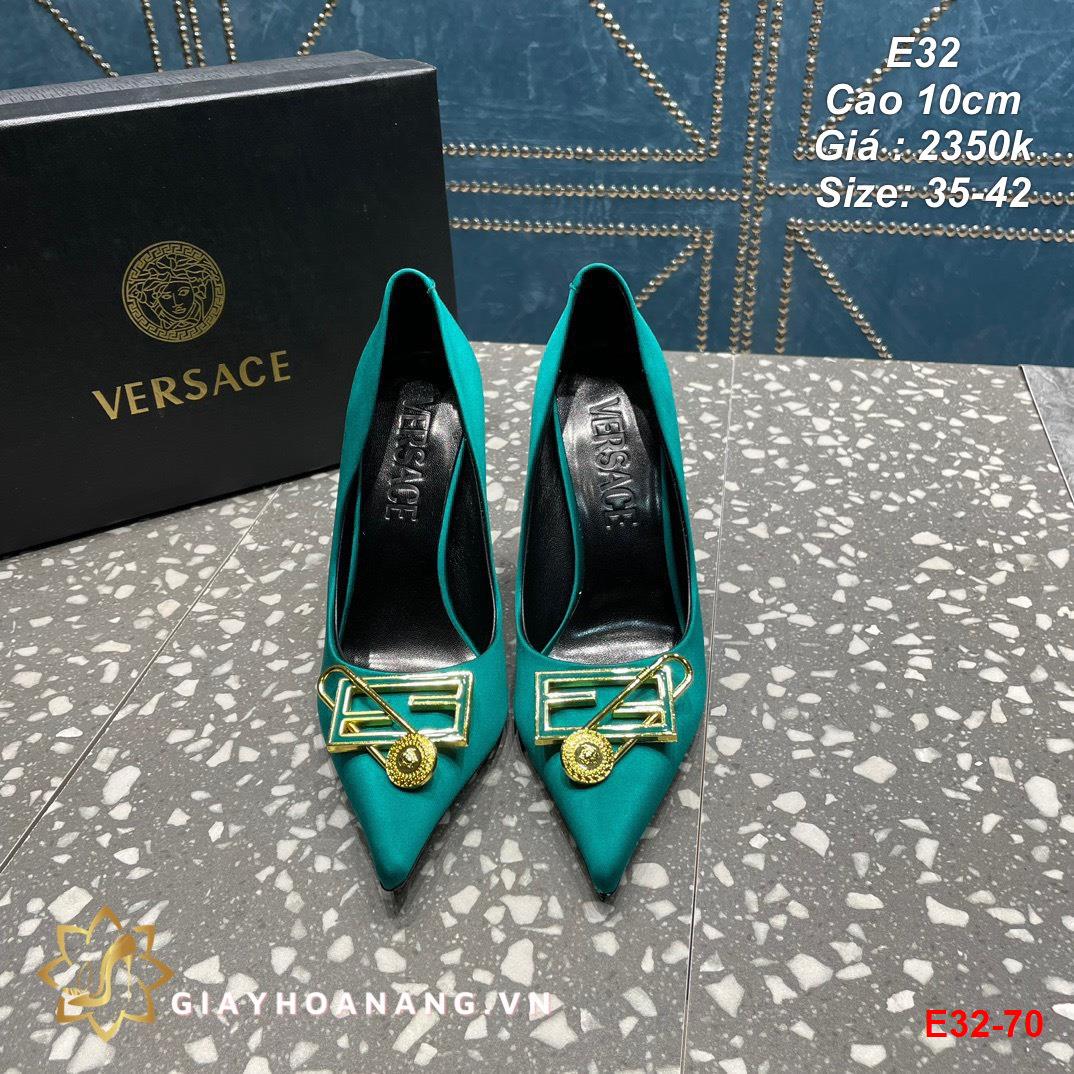 E32-70 Versace giày cao 10cm siêu cấp