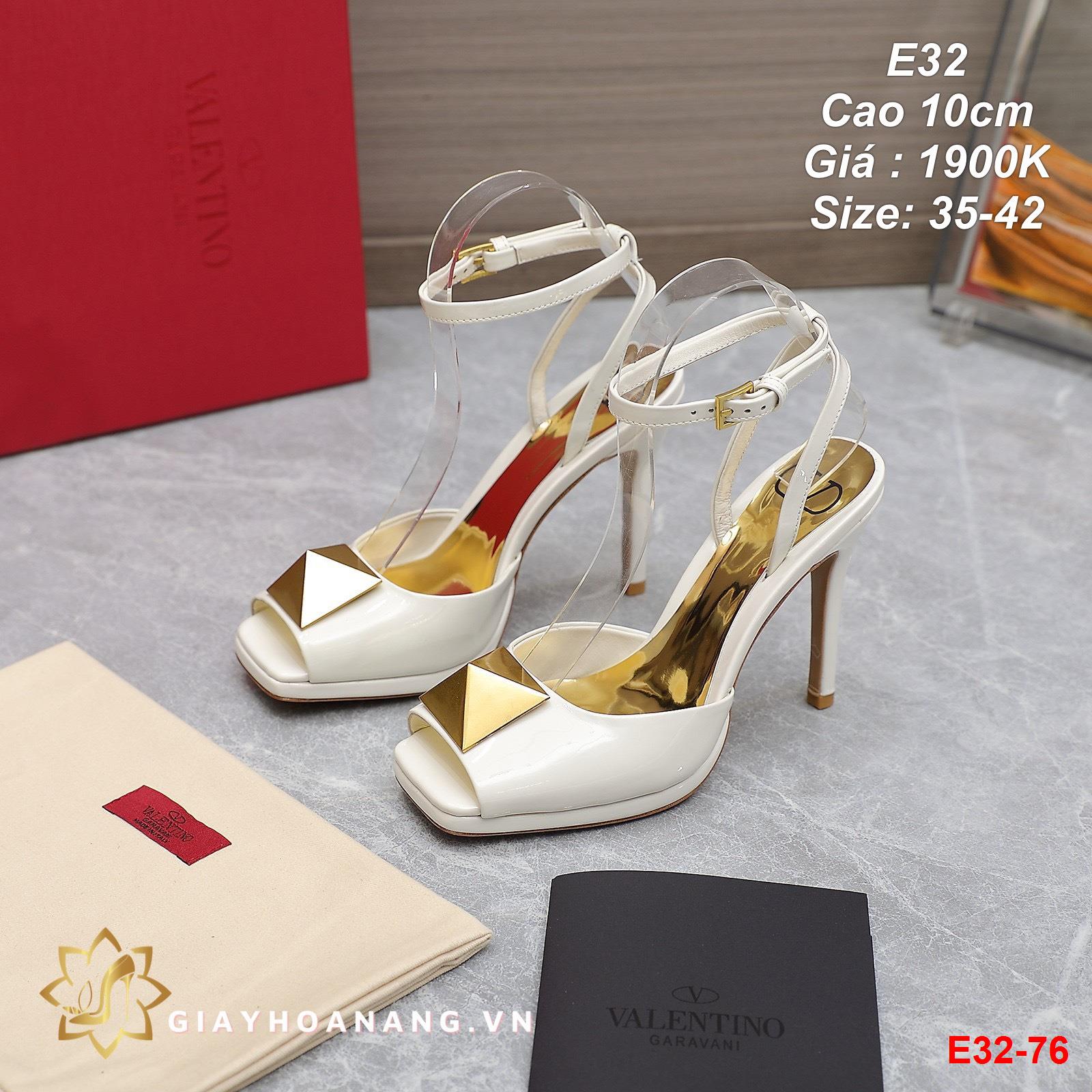 E32-76 Valentino sandal cao 10cm siêu cấp