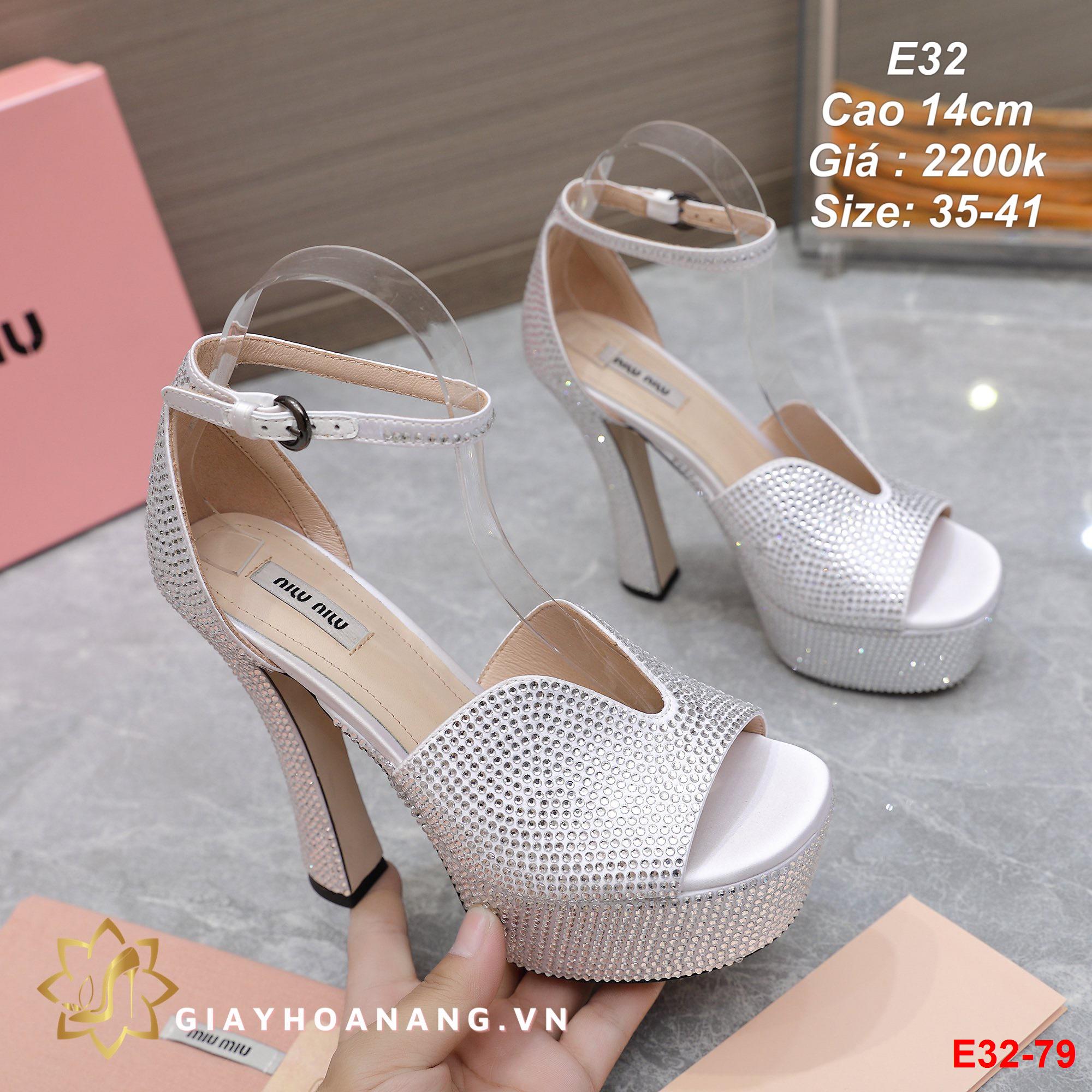 E32-79 Miu Miu sandal cao 14cm siêu cấp