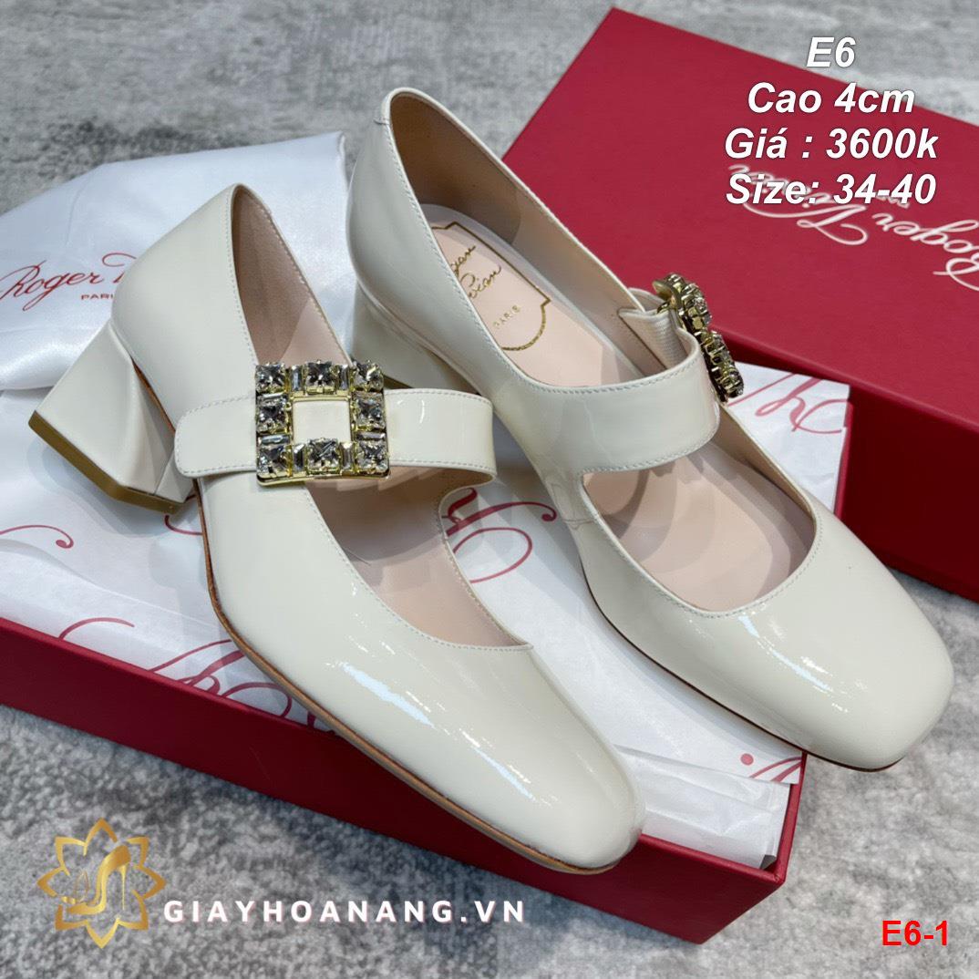 E6-1 Roger Vivier giày cao 4cm siêu cấp