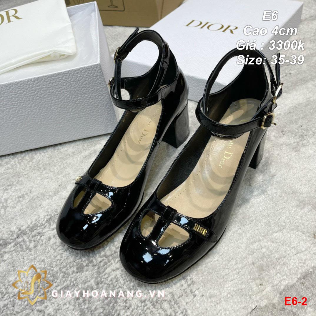 E6-2 Dior giày cao 4cm siêu cấp