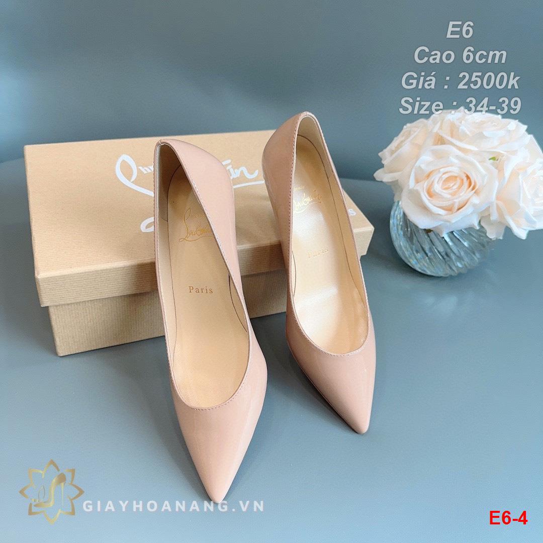 E6-4 Louboutin giày cao 6cm siêu cấp