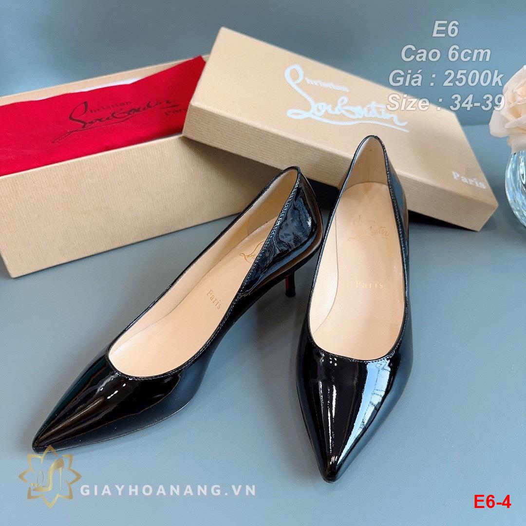 E6-4 Louboutin giày cao 6cm siêu cấp