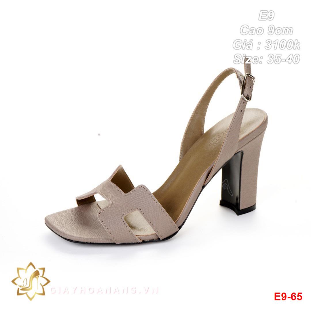 E9-65 Hermes sandal cao 9cm siêu cấp