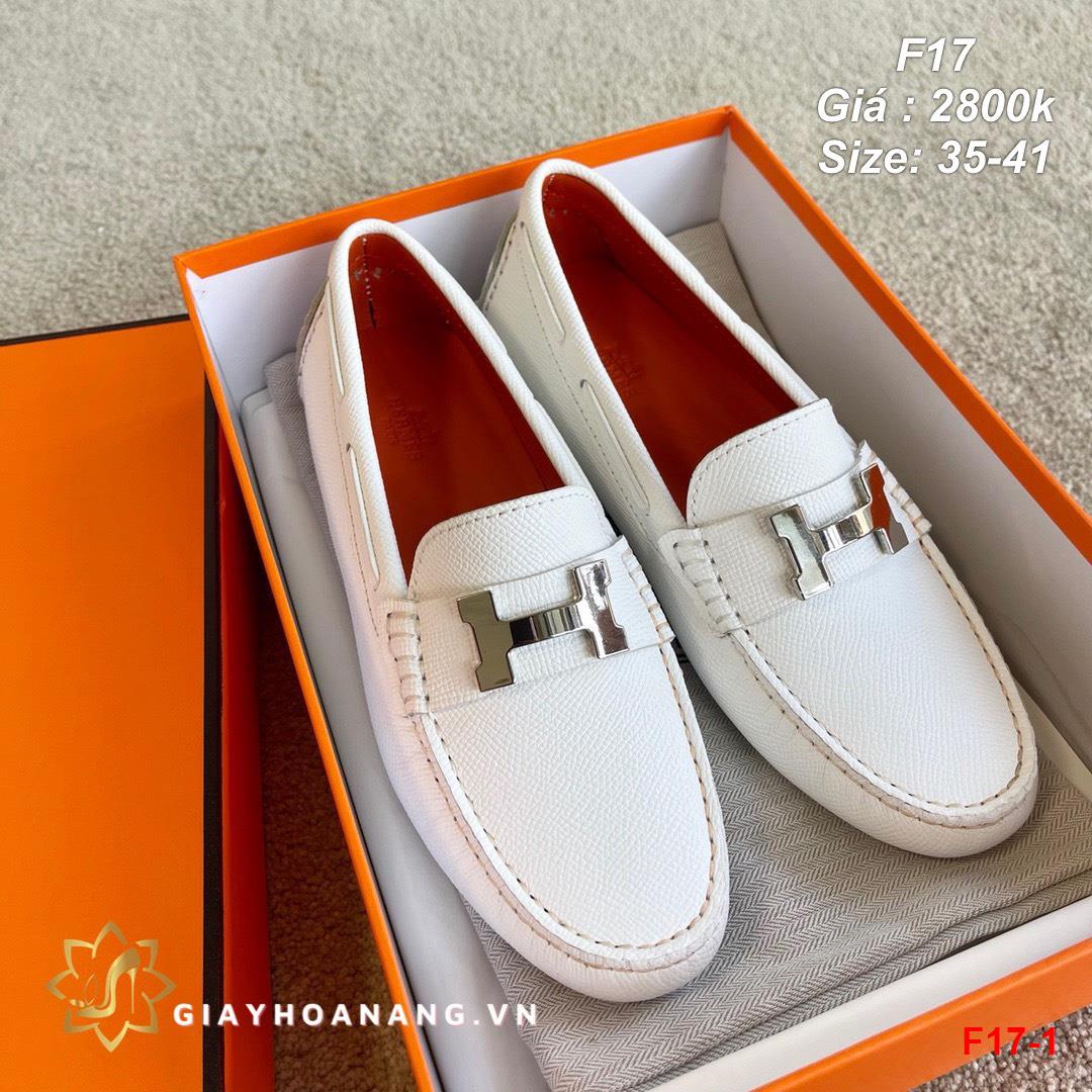 F17-1 Hermes giày lười siêu cấp