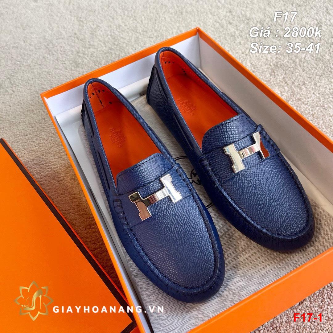 F17-1 Hermes giày lười siêu cấp