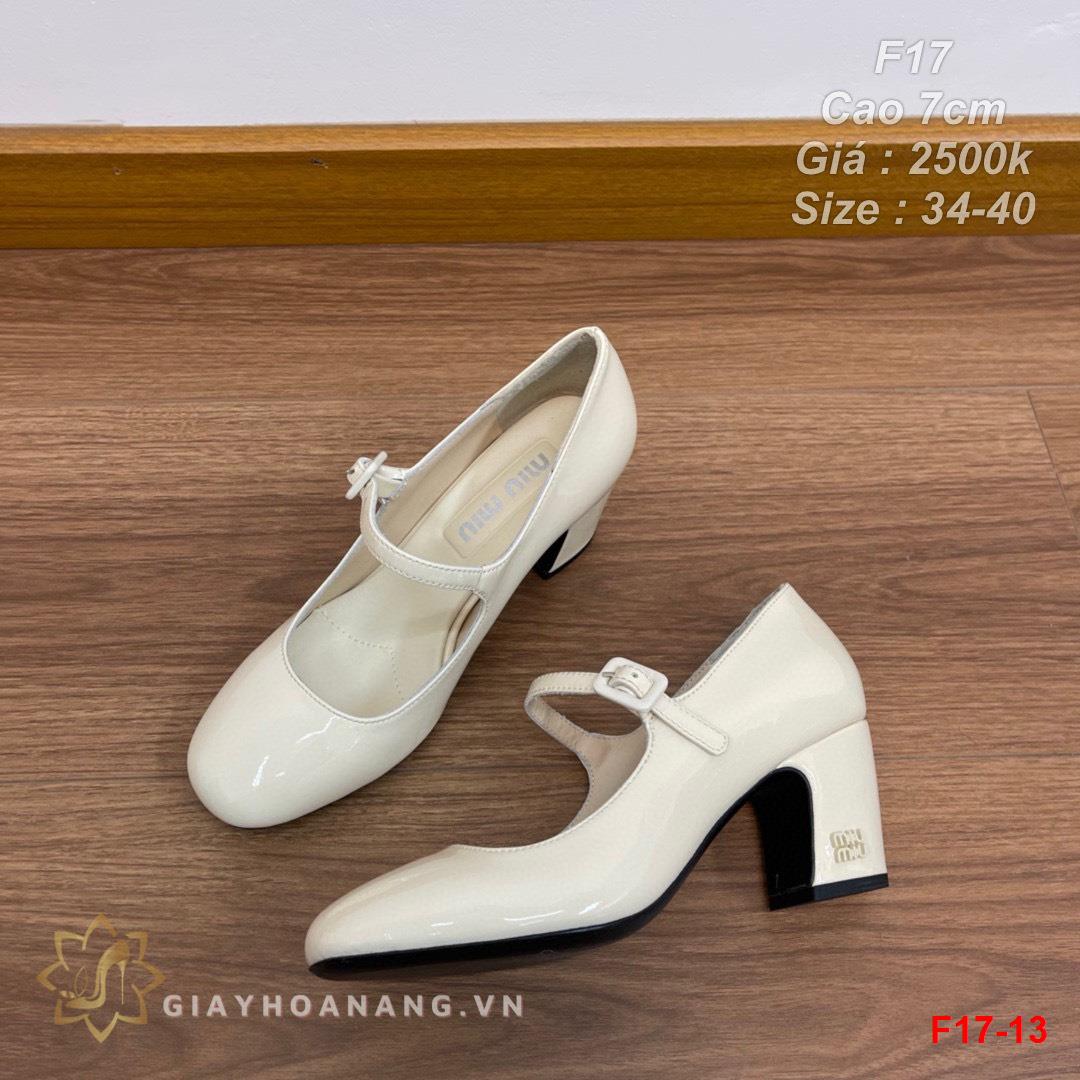 F17-13 Miu Miu giày cao 7cm siêu cấp