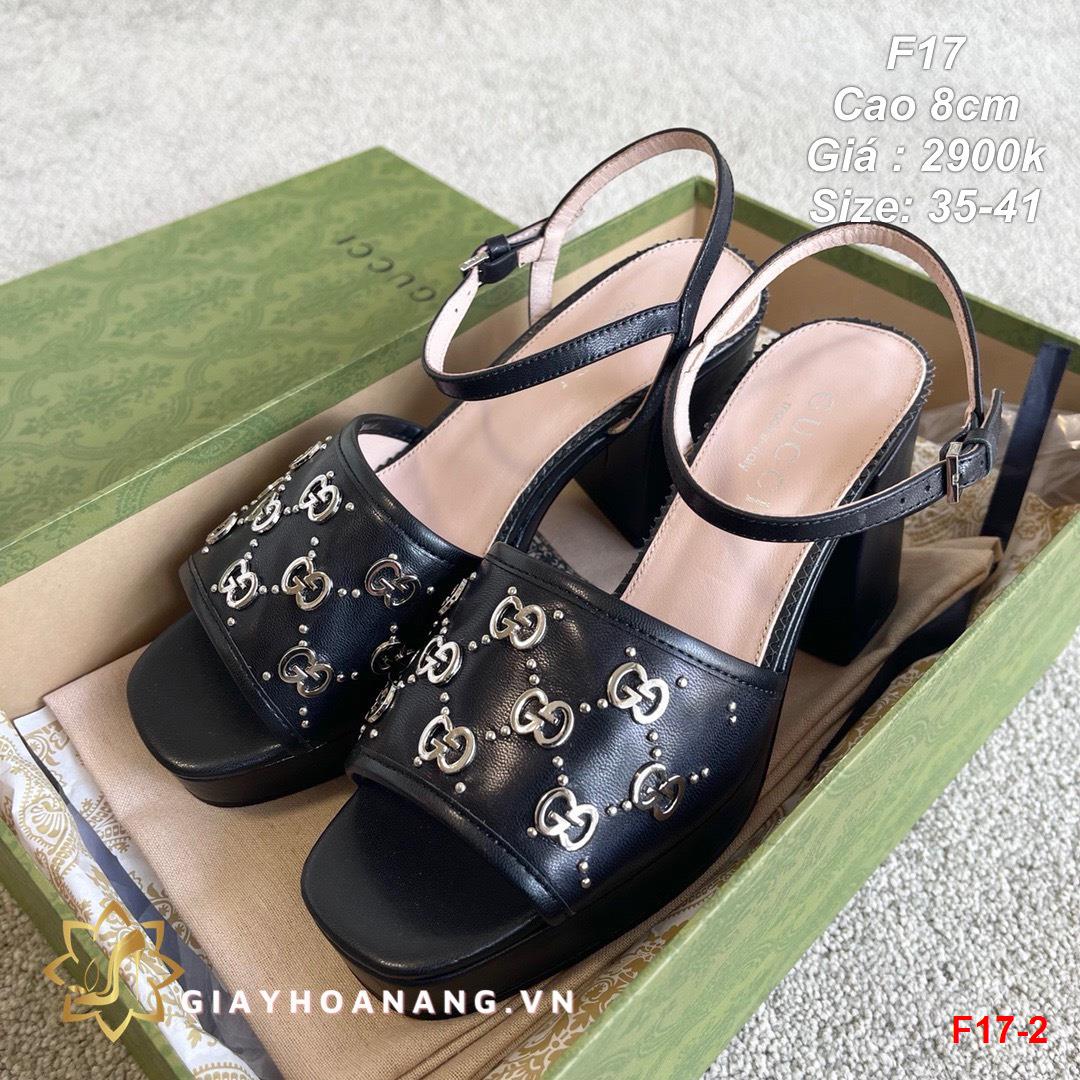 F17-2 Gucci sandal cao 8cm siêu cấp