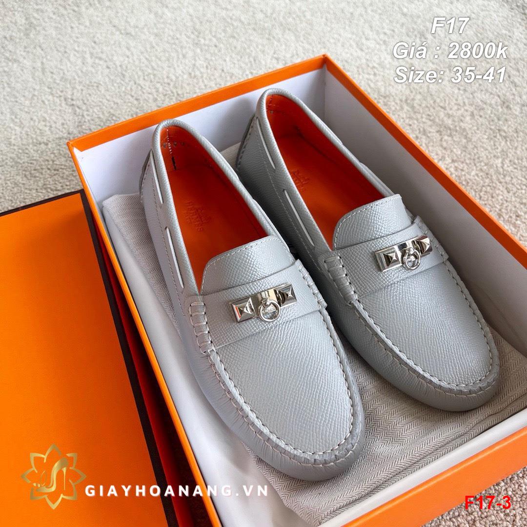 F17-3 Hermes giày lười siêu cấp