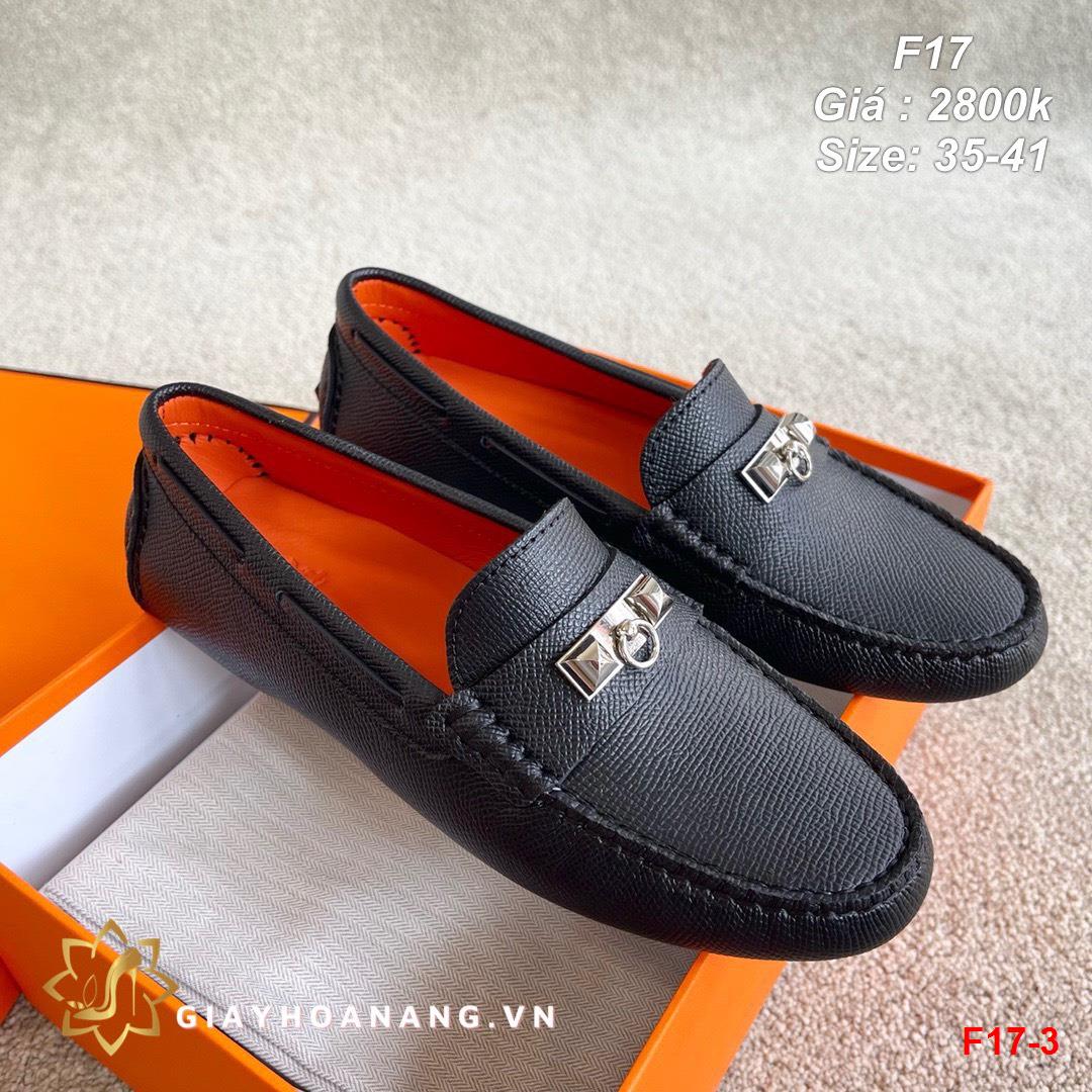 F17-3 Hermes giày lười siêu cấp