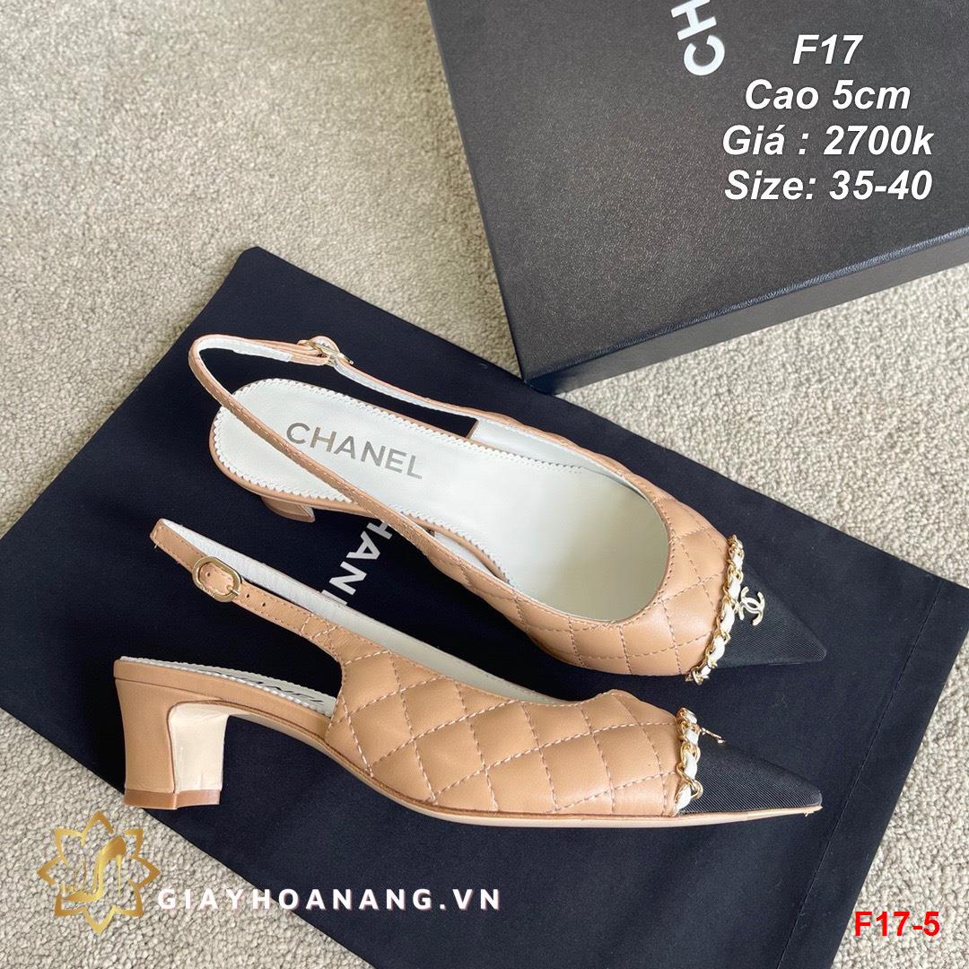 F17-5 Chanel sandal cao 5cm siêu cấp