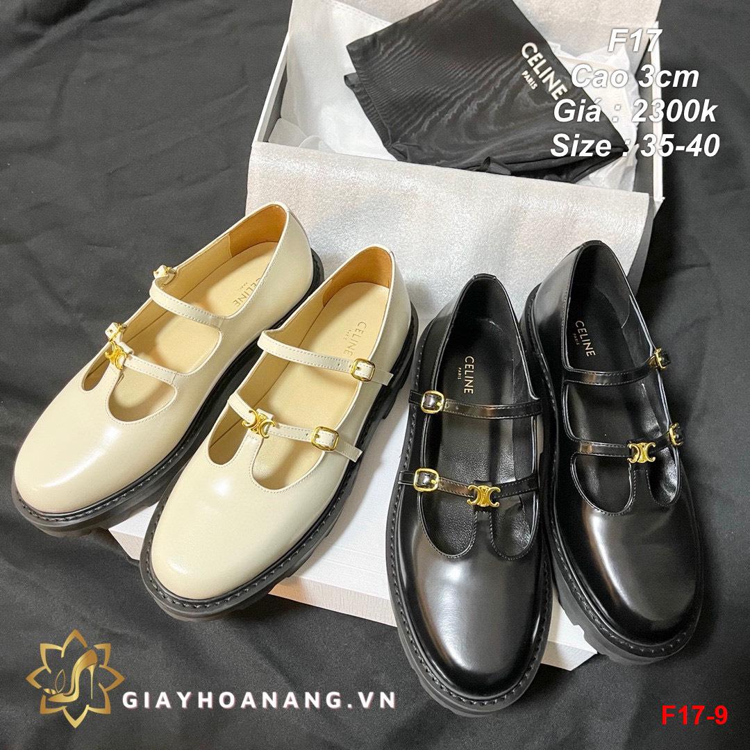 F17-9 Celine giày cao 3cm siêu cấp