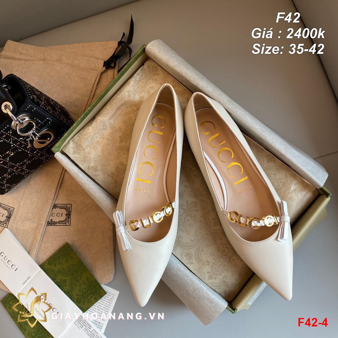 F42-4 Gucci giày bệt siêu cấp