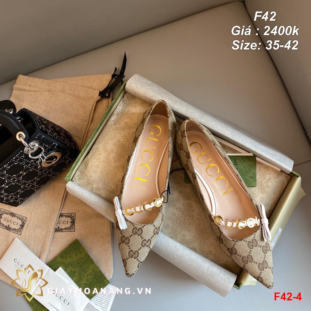 F42-4 Gucci giày bệt siêu cấp