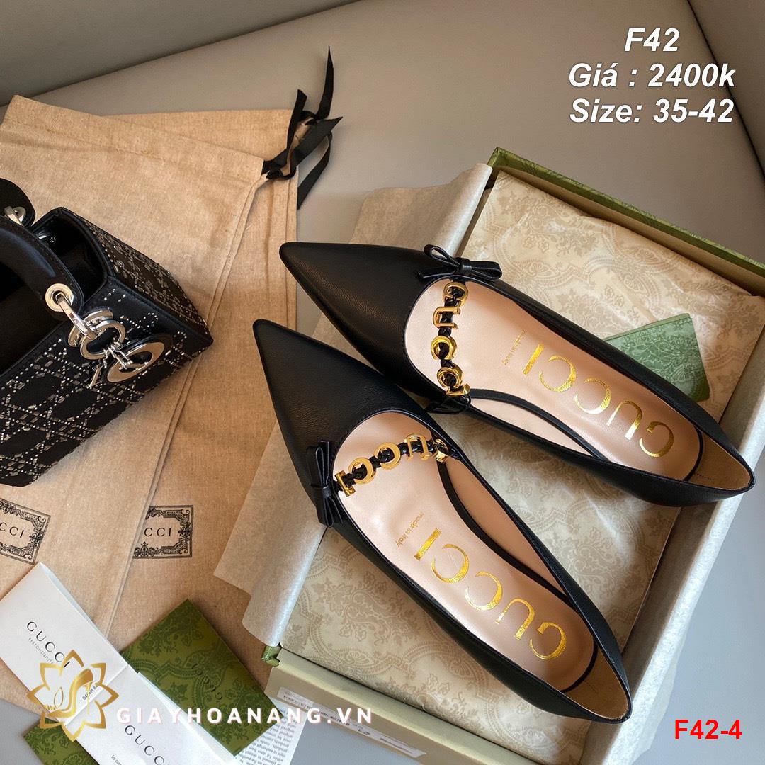 F42-4 Gucci giày bệt siêu cấp