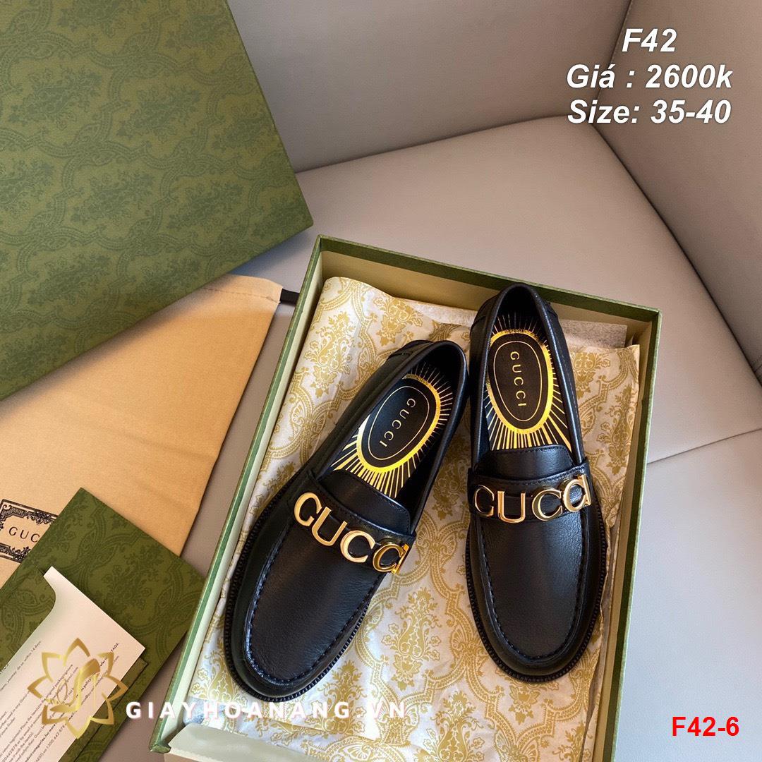 F42-6 Gucci giày lười siêu cấp