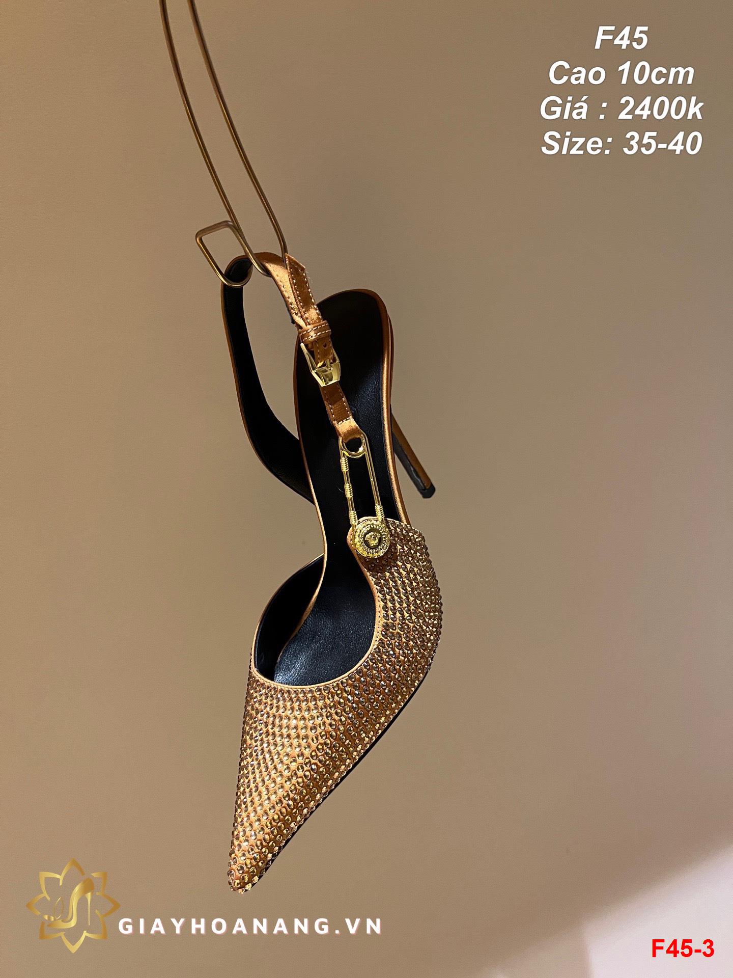 F45-3 Versace sandal cao 10cm siêu cấp