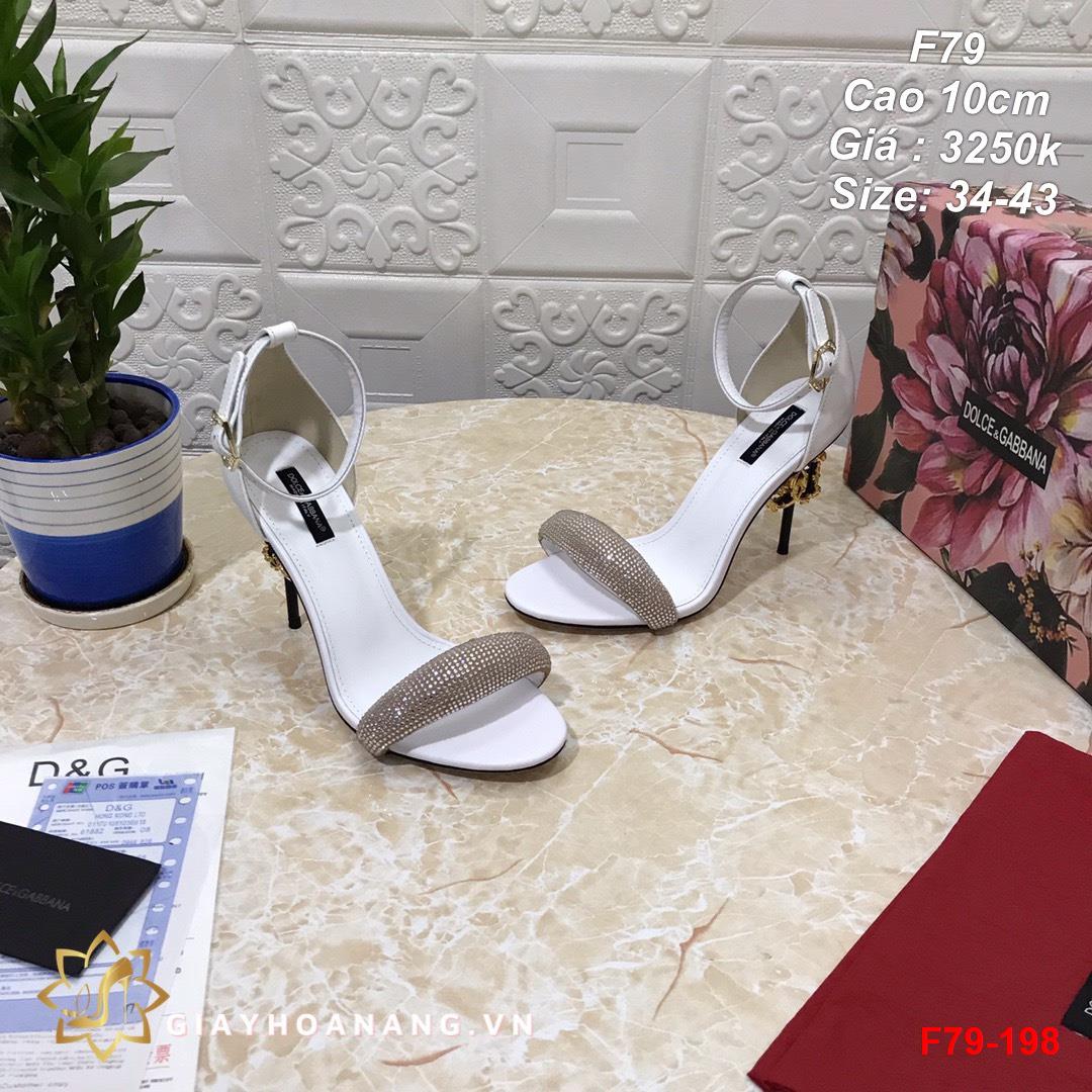 F79-198 Dolce & Gabbana sandal cao 10cm siêu cấp