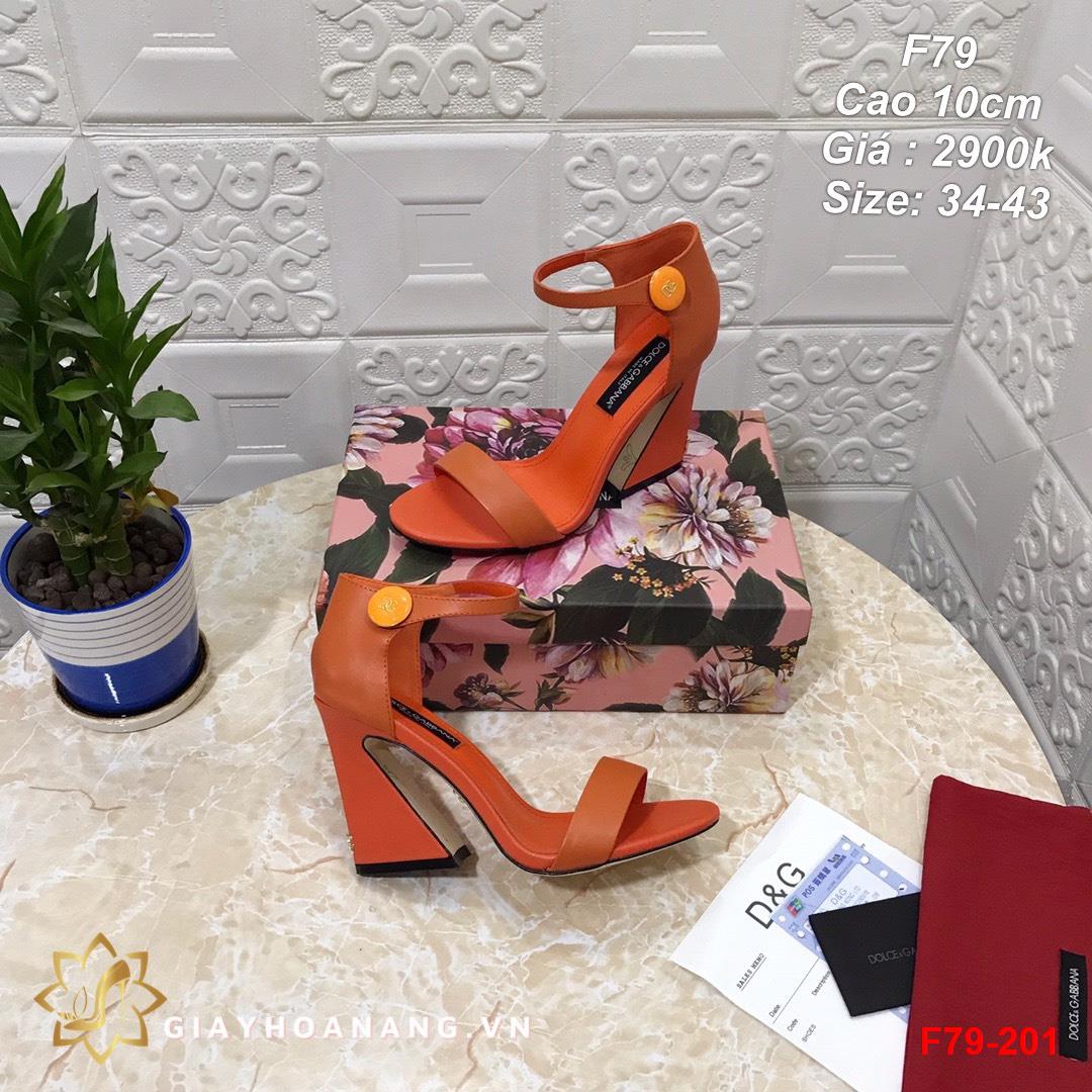 F79-201 Dolce & Gabbana sandal cao 10cm siêu cấp