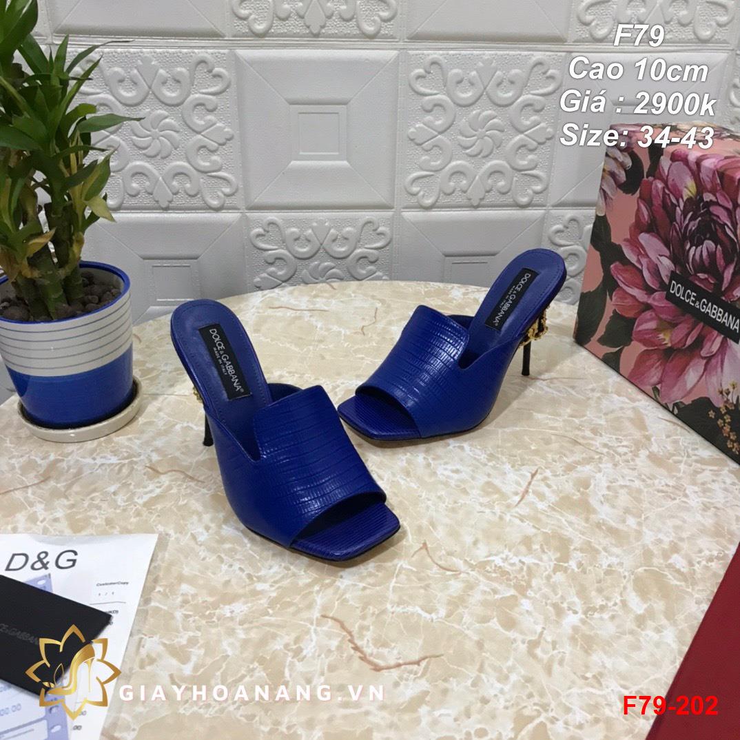 F79-202 Dolce & Gabbana dép cao 10cm siêu cấp