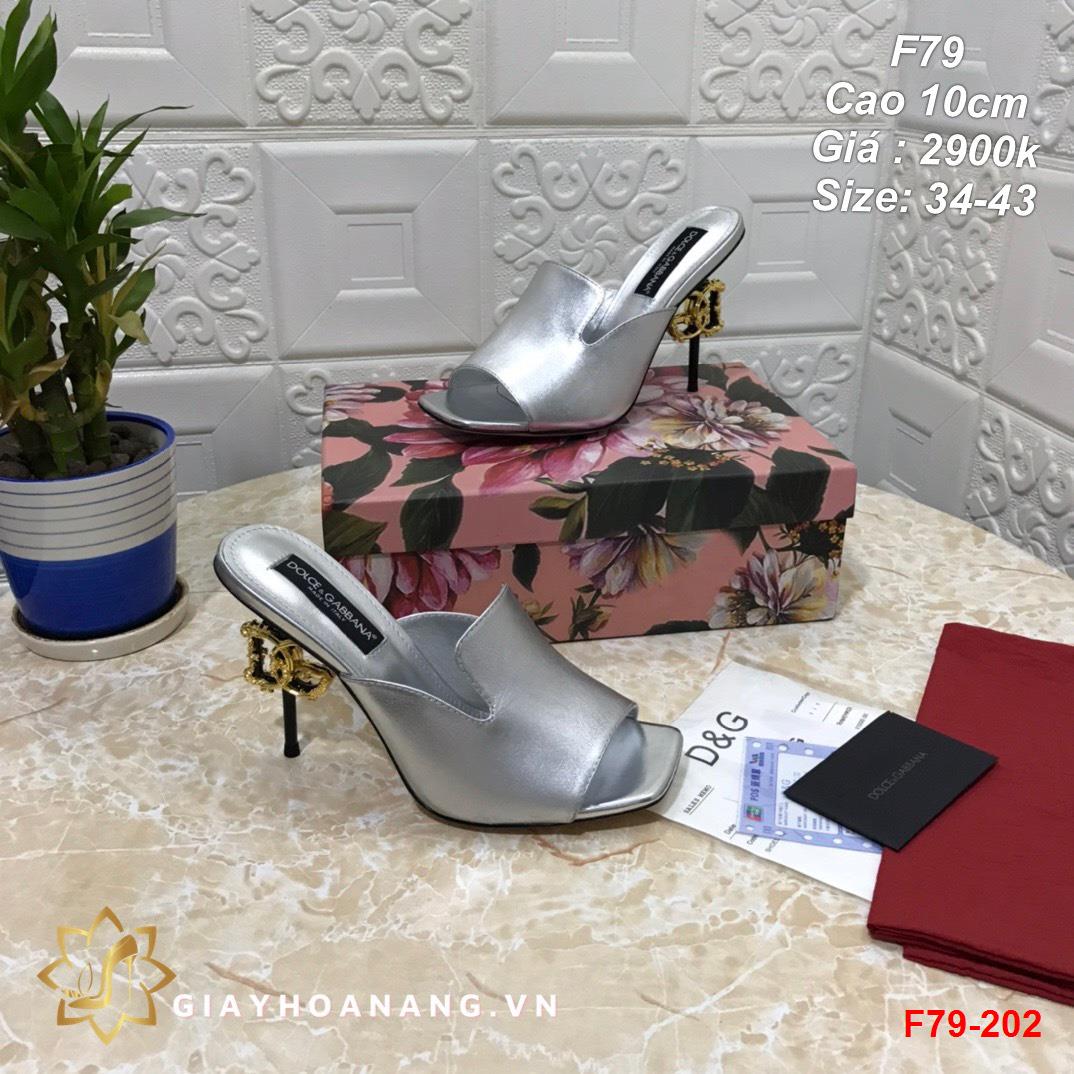 F79-202 Dolce & Gabbana dép cao 10cm siêu cấp