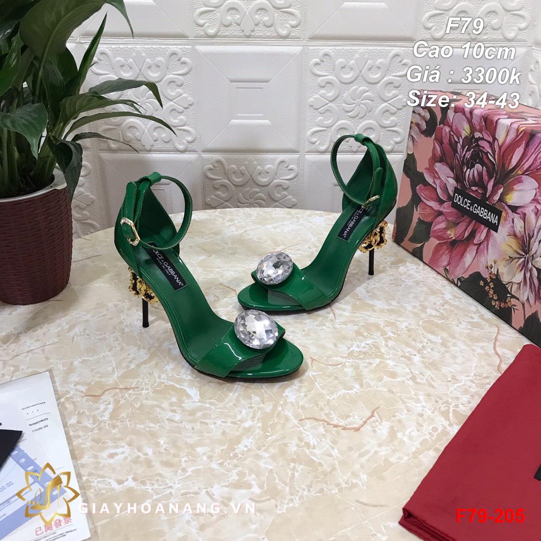 F79-205 Dolce & Gabbana sandal cao 10cm siêu cấp