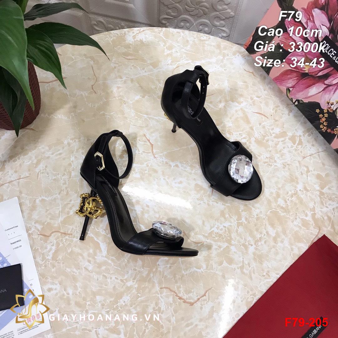 F79-205 Dolce & Gabbana sandal cao 10cm siêu cấp