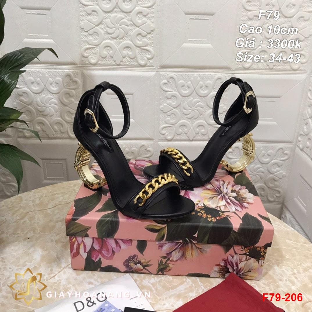 F79-206 Dolce & Gabbana sandal cao 10cm siêu cấp