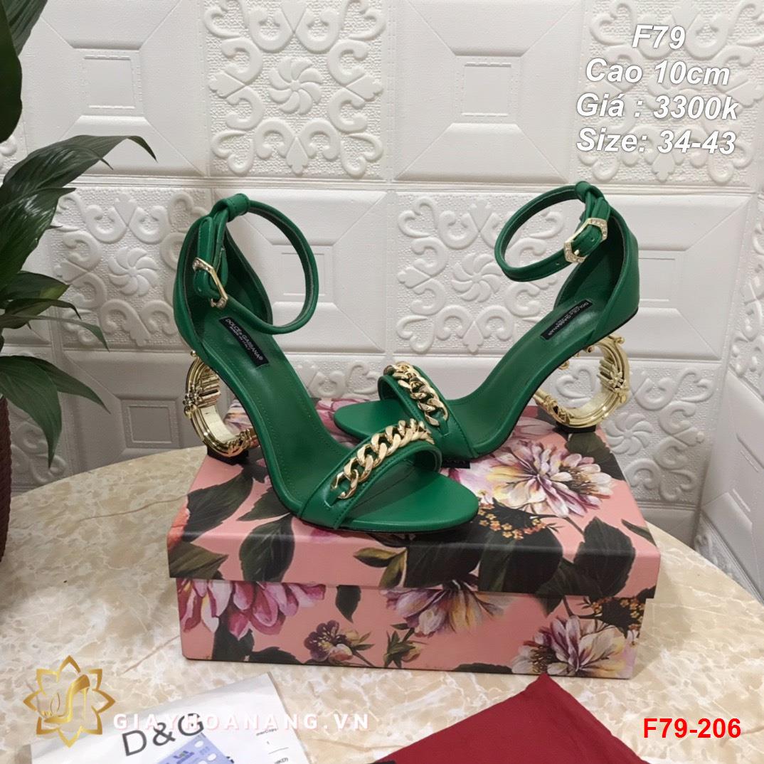 F79-206 Dolce & Gabbana sandal cao 10cm siêu cấp