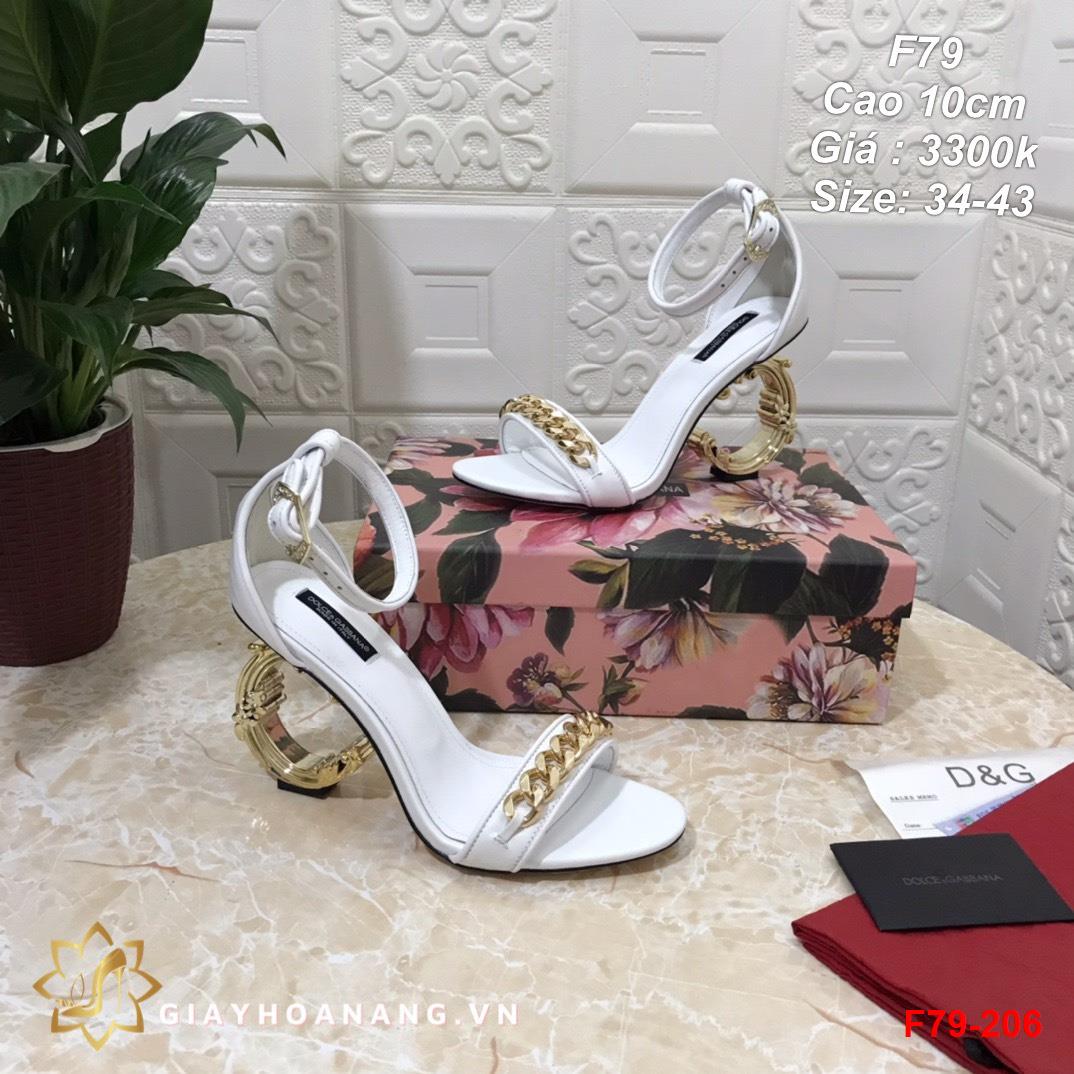 F79-206 Dolce & Gabbana sandal cao 10cm siêu cấp
