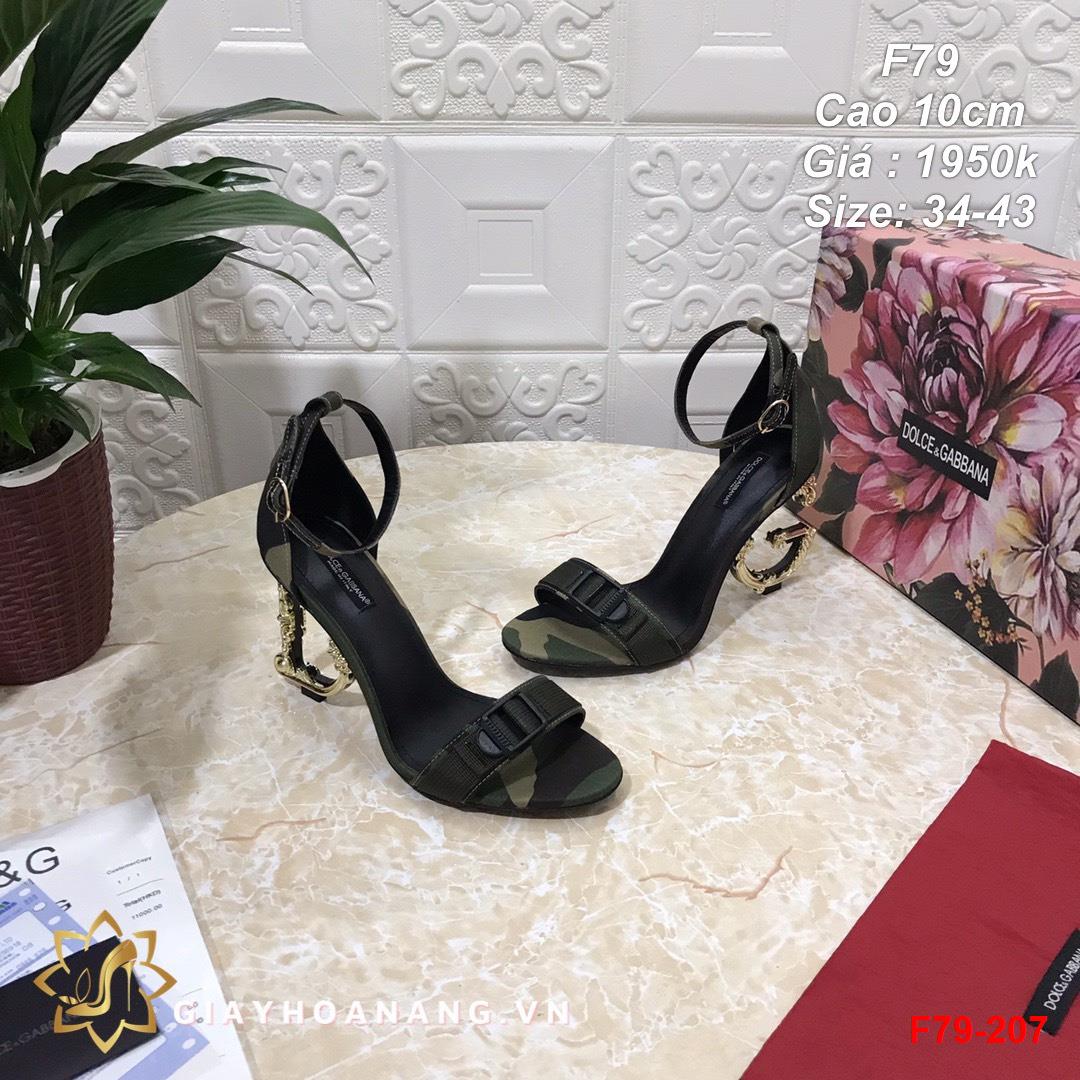 F79-207 Dolce & Gabbana sandal cao 10cm siêu cấp