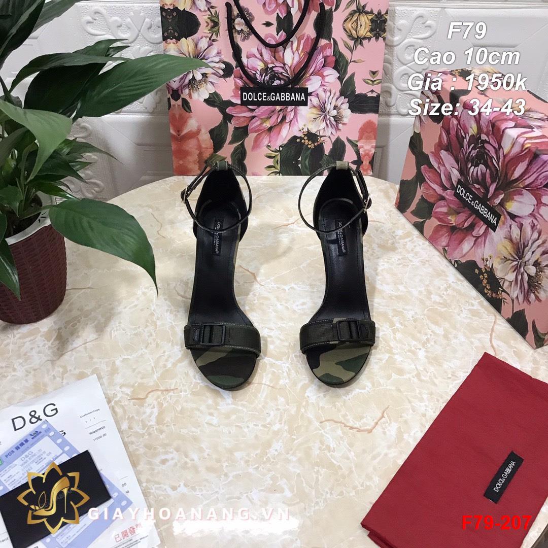 F79-207 Dolce & Gabbana sandal cao 10cm siêu cấp