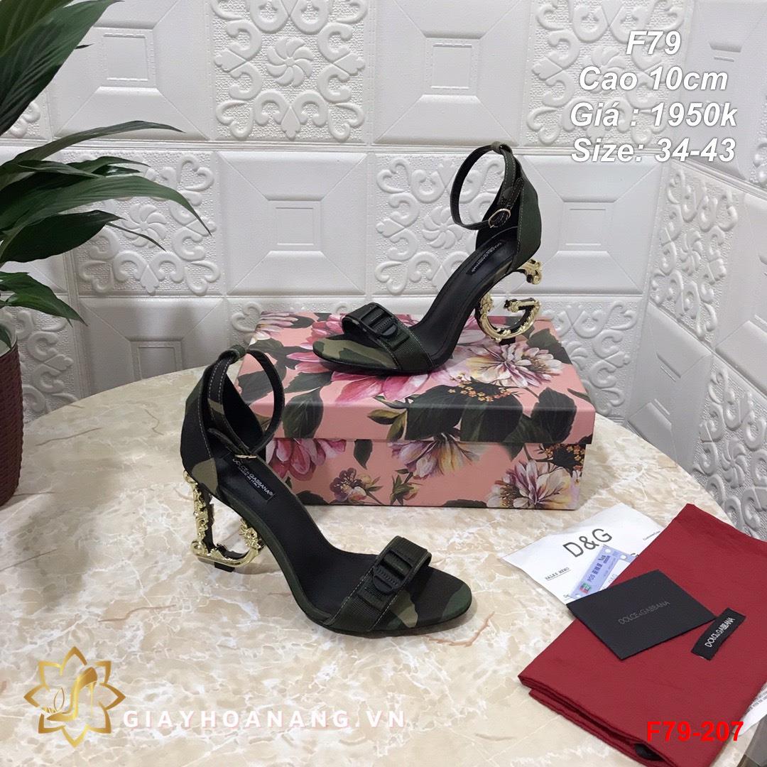 F79-207 Dolce & Gabbana sandal cao 10cm siêu cấp