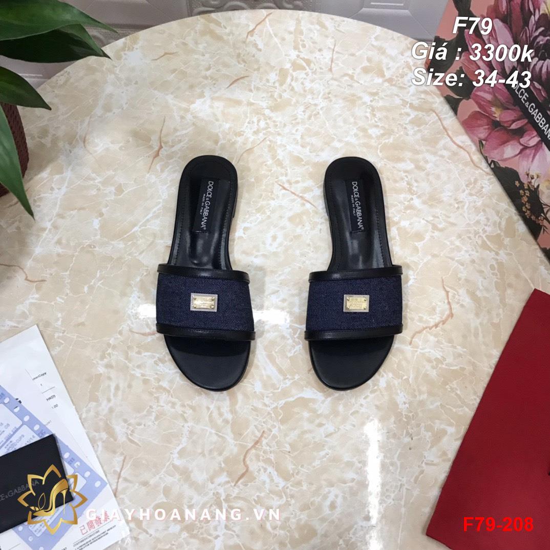 F79-208 Dolce & Gabbana dép siêu cấp