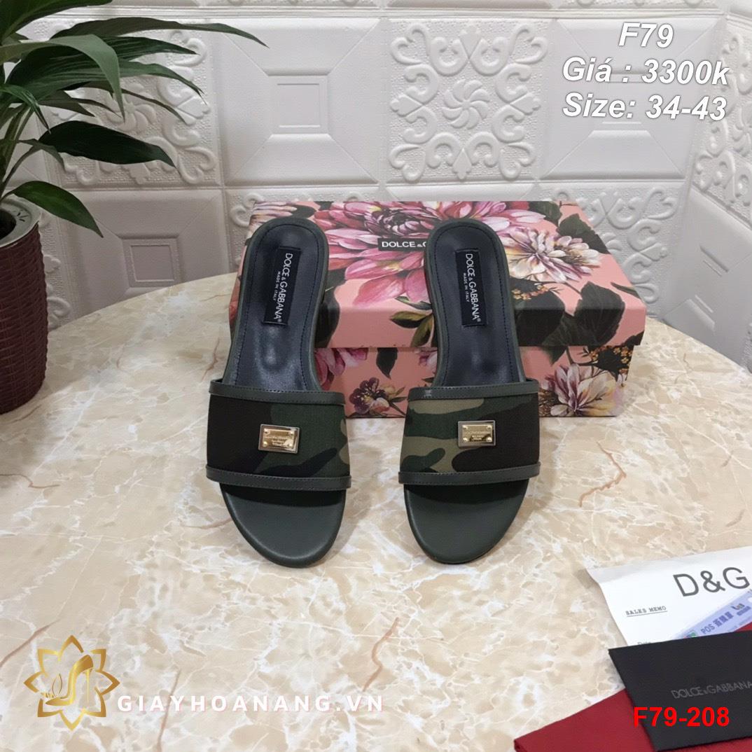 F79-208 Dolce & Gabbana dép siêu cấp
