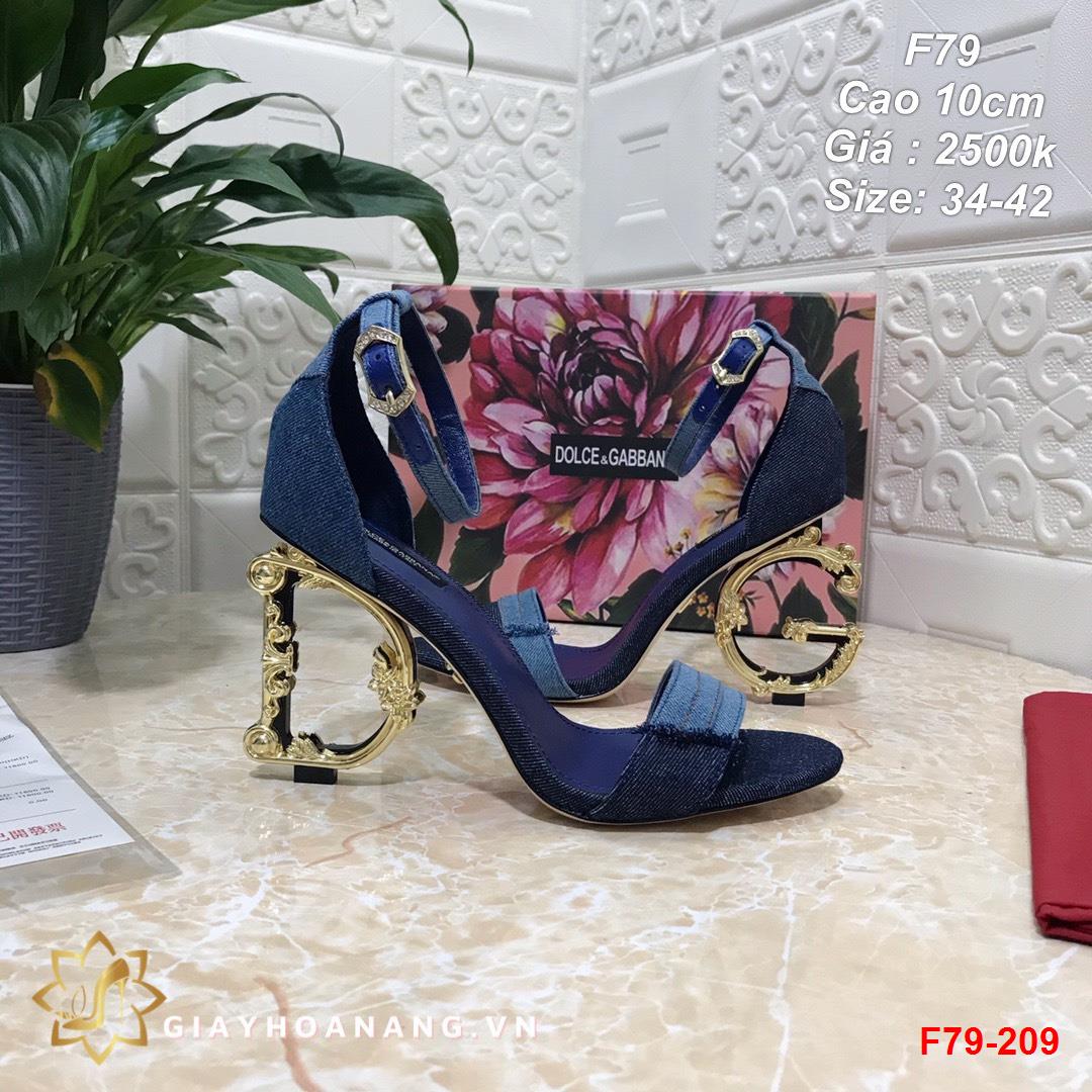 F79-209 Dolce & Gabbana sandal cao 10cm siêu cấp