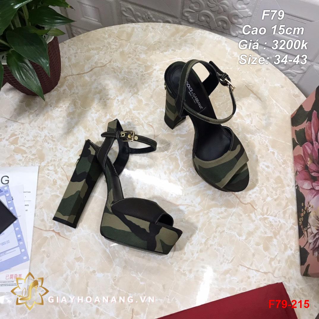 F79-215 Dolce & Gabbana sandal cao 15cm siêu cấp